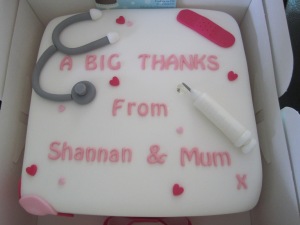 Thank you cake for all the staff at Frenchay x (3)